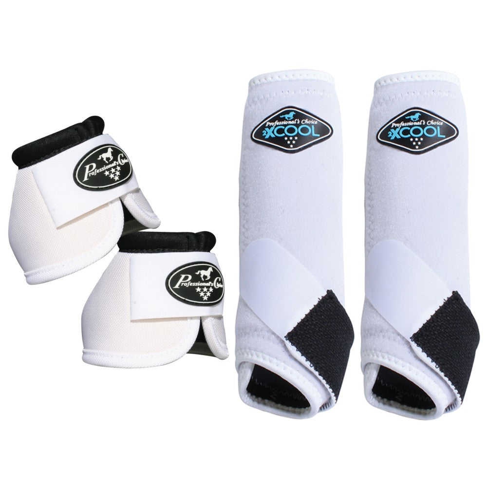 Professionals Choice 2XCOOL Ballistic Horse Front Bell Boots 4 Pack
