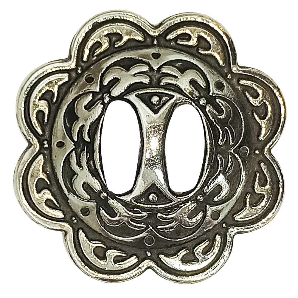 HILASON Pc Western Screw Back Nickel Slotted Concho Cowgirl | Bridle Conchos Belt