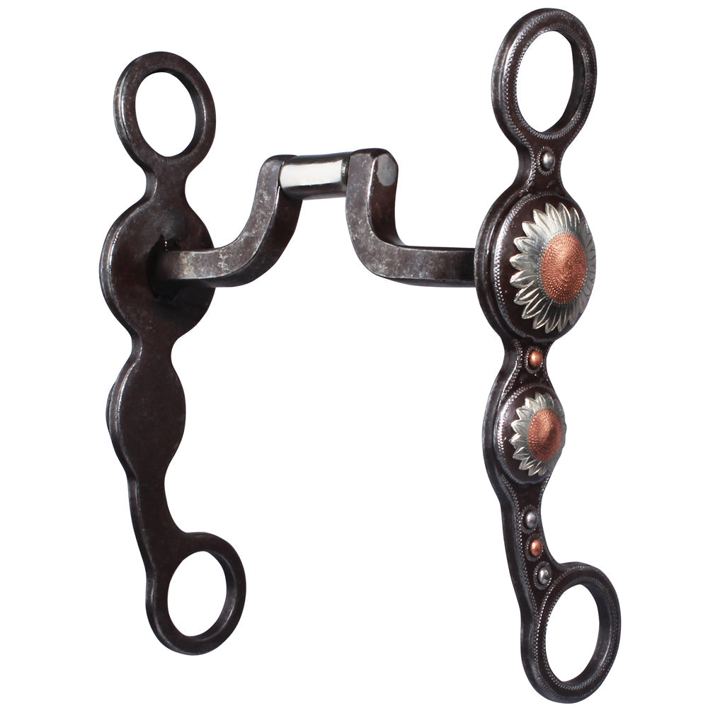 5 1/4 in Mouth Professionals Choice Horse Bit Hinge Port Sunflower