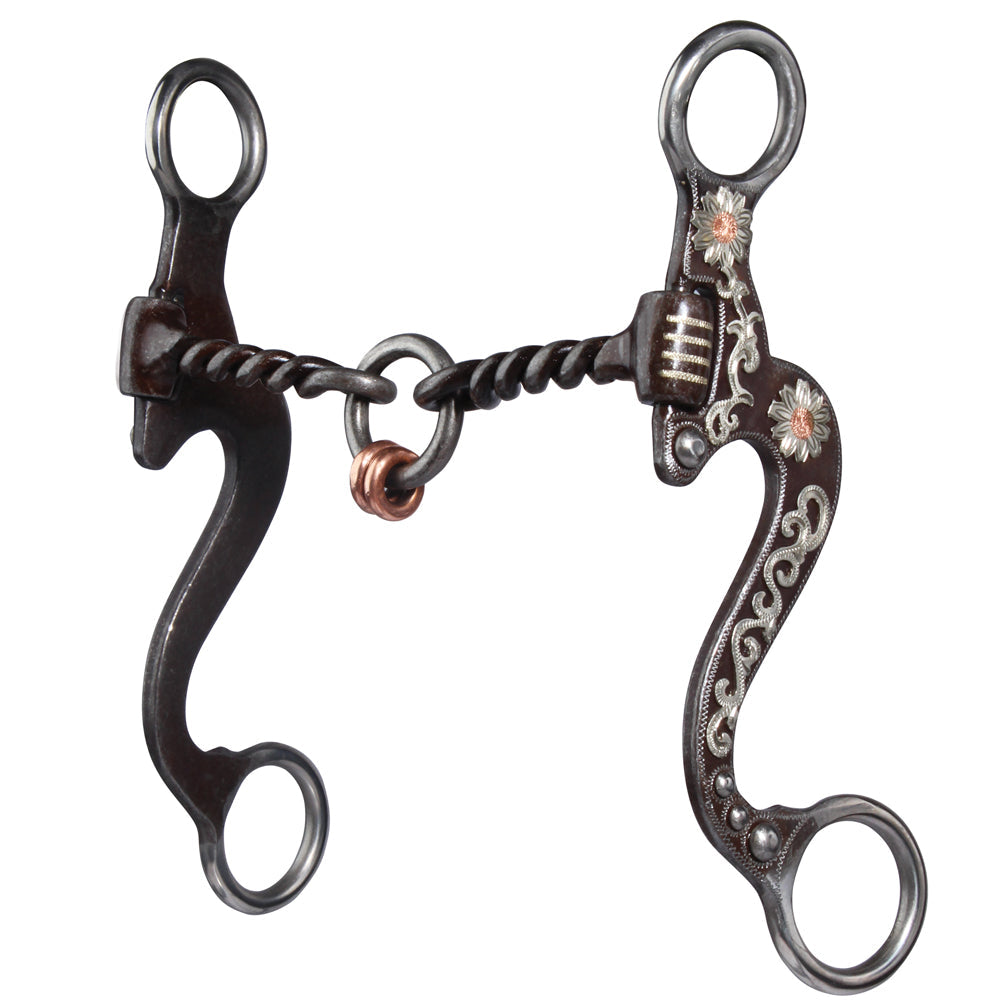 5 1/4 in Mouth Professionals Choice Horse Bit Small Flower Lifesaver