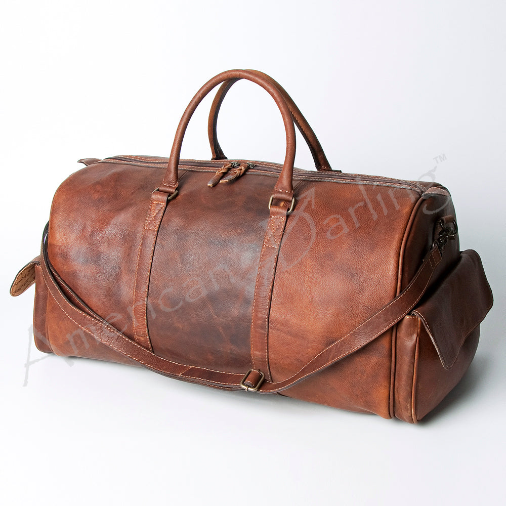 American Darling Duffel Full Grain Genuine Leather Western Women Bag | Handbag Duffle Weekend Travel Bags