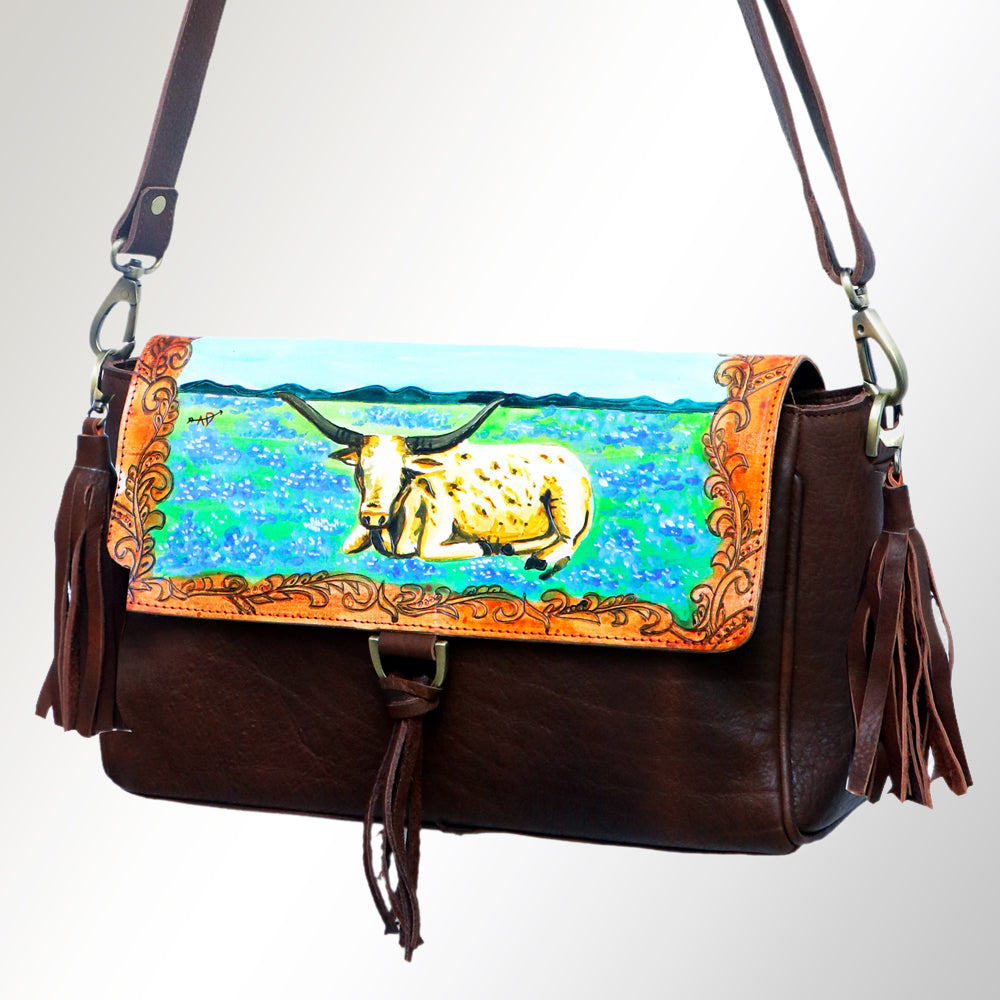 American Darling Cross Body Full Grain Genuine Leather Western Women Bag Handbag Purse | Crossbody for Cute