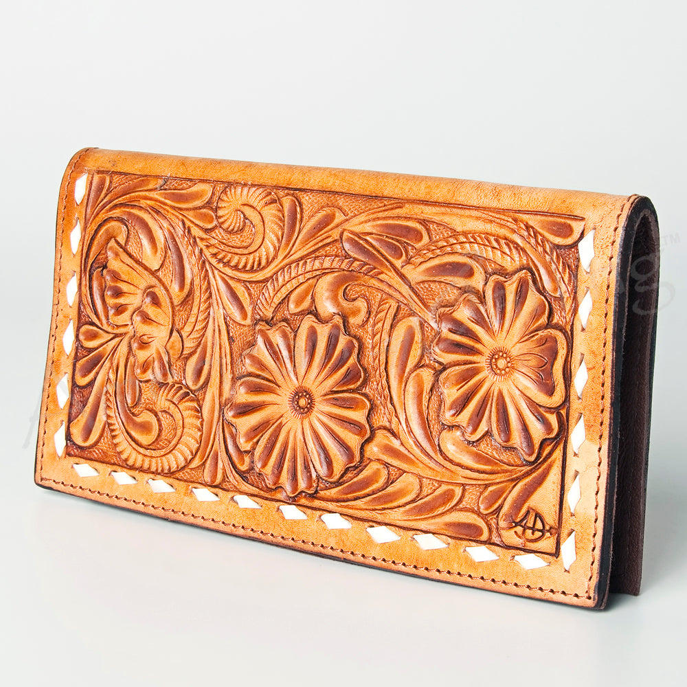 American Darling Wallet Hand Tooled Genuine Leather Western Women Bag | Handbag Purse Wristlet Travel Clutch