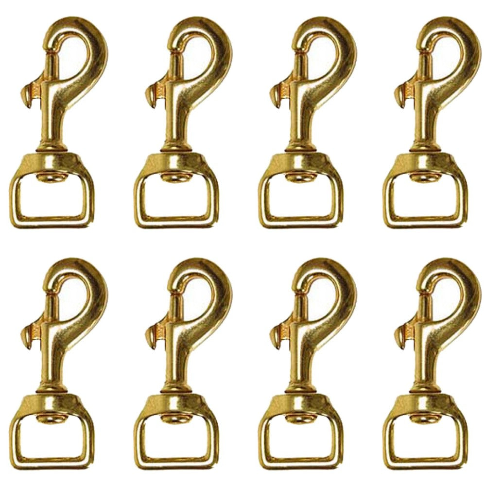 Hilason Swivel Eye Bolt Snap Clip Hooks Solid Brass