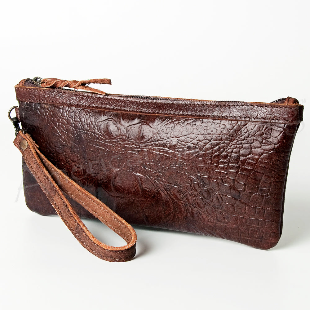 American Darling Wristlet Hand Tooled Genuine Leather Western Women Bag | Handbag Purse Travel Clutch