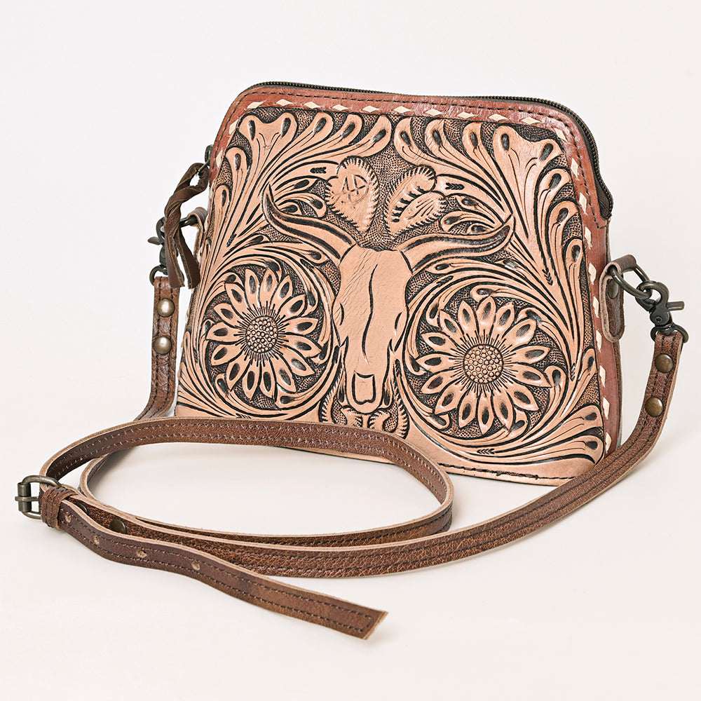 American Darling Cross Body Hand Tooled Genuine Leather Western Women Bag Handbag Purse | Crossbody for Cute