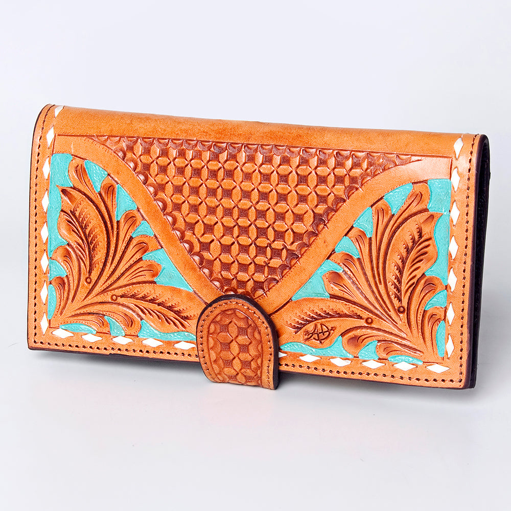 American Darling Wallet Hand Tooled Genuine Leather Western Women Bag | Handbag Purse Wristlet Travel Clutch
