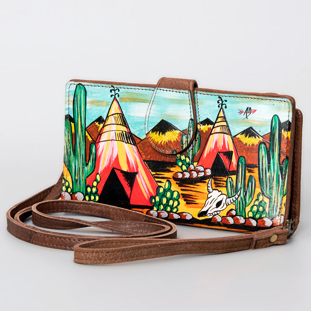 American Darling Wallet Full Grain Genuine Leather Western Women Bag | Handbag Purse Wristlet Travel Clutch