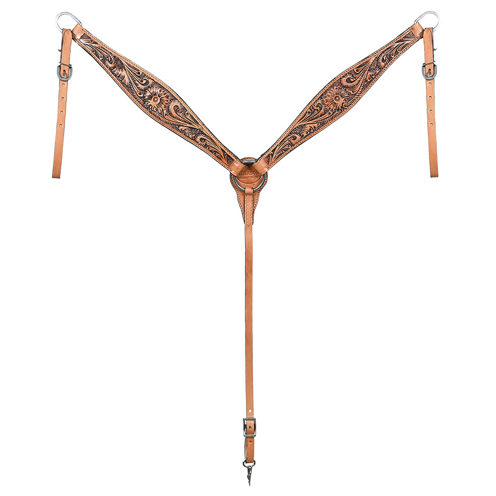 Hilason Western American Leather Horse Tack Set Tan