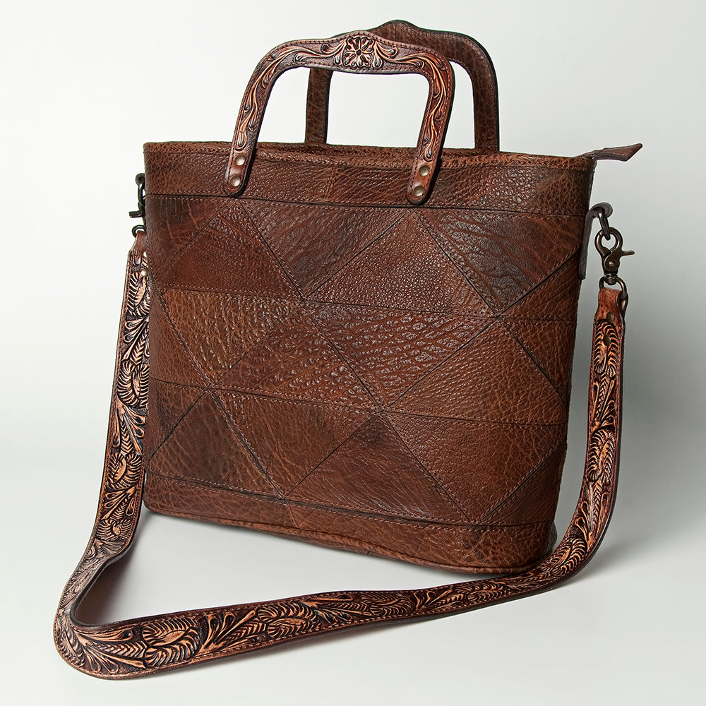 American Darling Tote Hand Tooled Genuine Leather Women Bag Western Handbag Purse