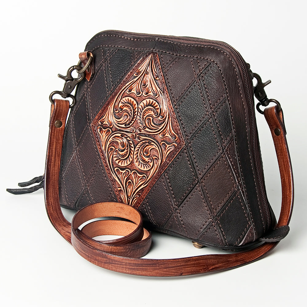 American Darling Crossbody Hand Tooled Genuine Leather Women Bag Western Handbag Purse