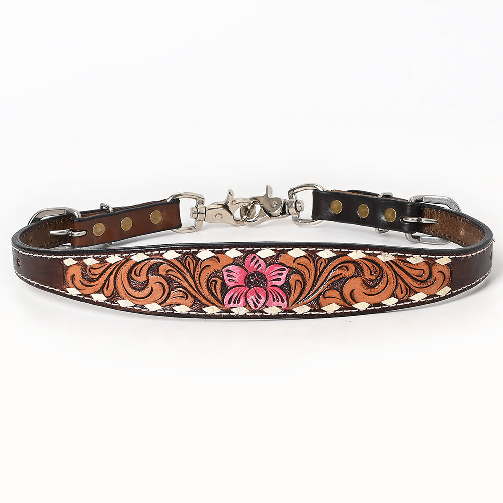 Bar H Equine American Leather Horse Saddle Tack One Ear Headstall Breast Collar Browband Wither Strap Set Tropical Chaya