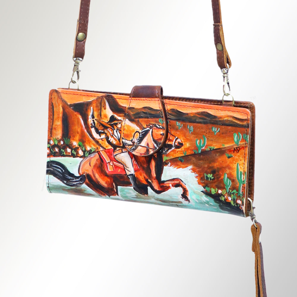 American Darling Wallet Full Grain Genuine Leather Western Women Bag | Handbag Purse Wristlet Travel Clutch