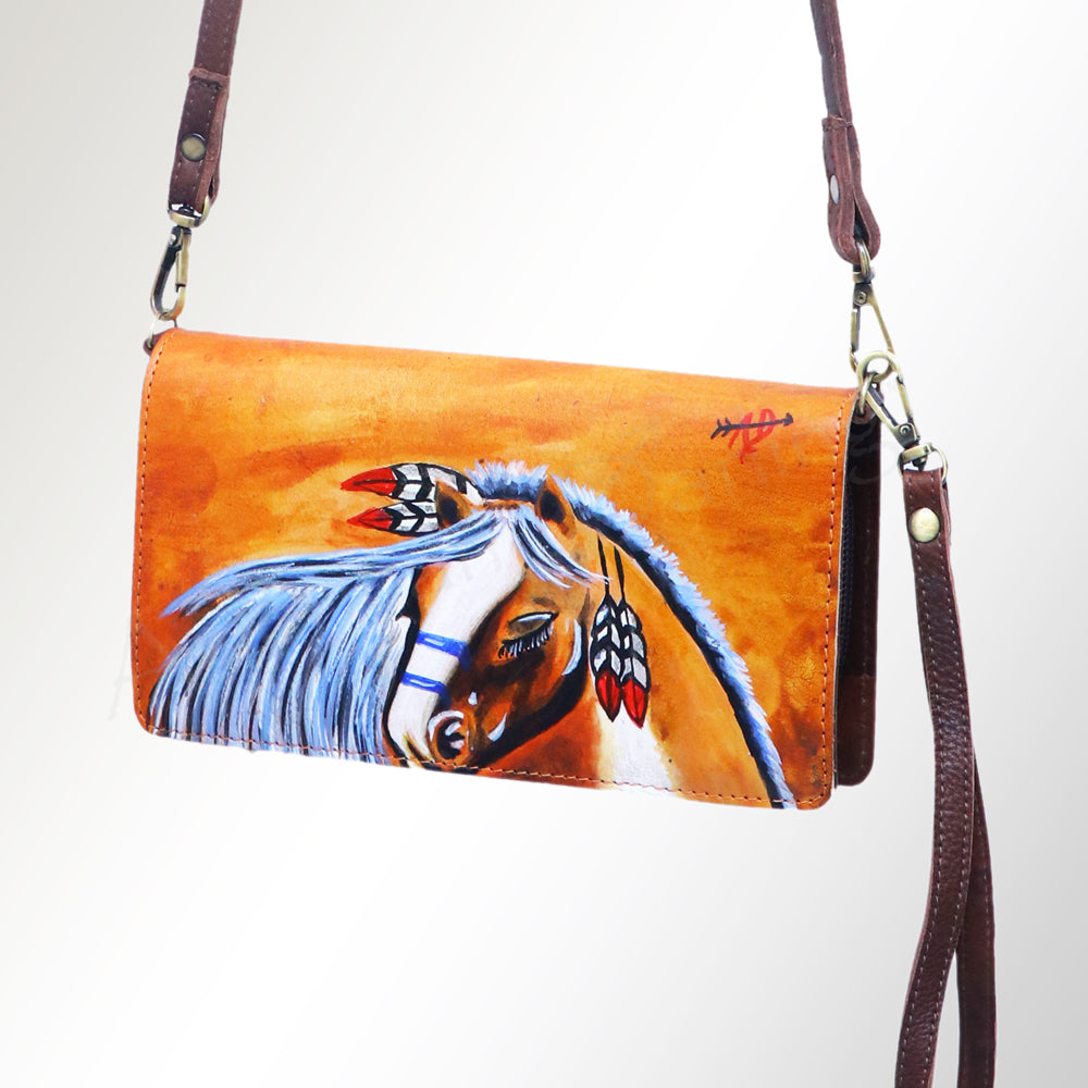 American Darling Wallet Hand Tooled Genuine Leather Western Women Bag | Handbag Purse Wristlet Travel Clutch