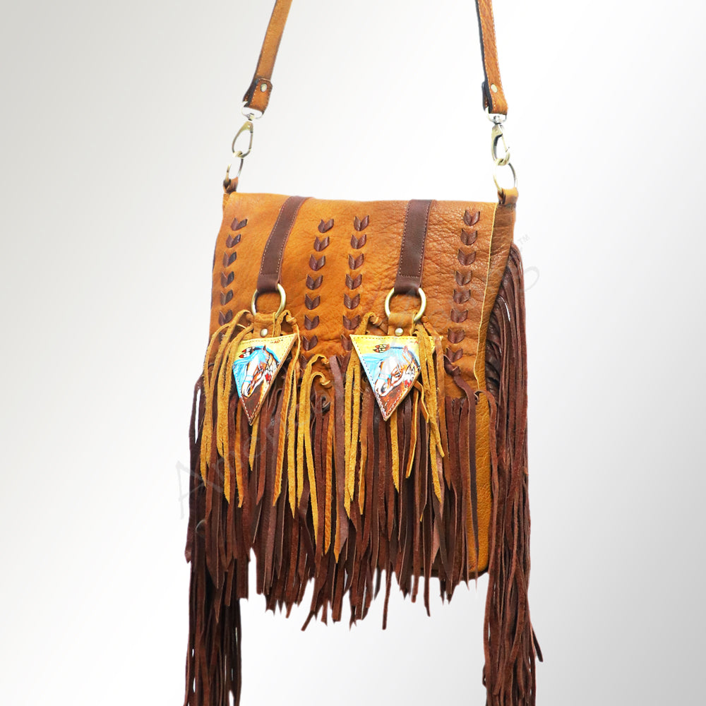 American Darling Messenger Full Grain Leather Western Women Bag Handbag Purse | Crossbody for Cute