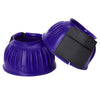 HILASON Western Horse Rubber PVC Ribbed Double Hook and Loop Bell Boots Training Protective Shock Absorbing Leg