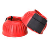 HILASON Western Horse Rubber PVC Ribbed Double Hook and Loop Bell Boots Training Protective Shock Absorbing Leg