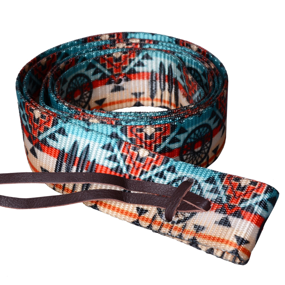 HILASON Fashion Prints 6 Feet Nylon Tie Strap | Horse cinch Western saddle Durable Adjustable