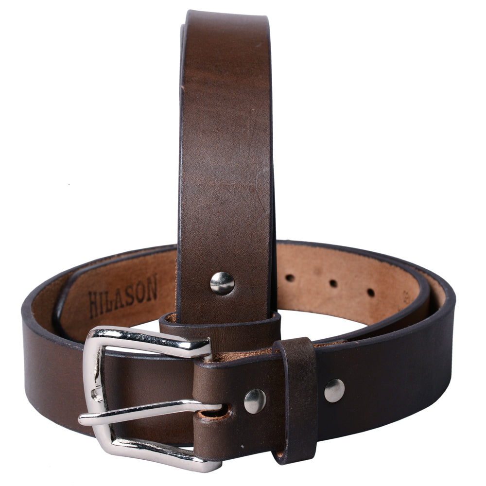 HILASON Western Genuine Leather Belt for Men Women Cowboy Cowgirl Handmade Unisex Full Grain Heavy Duty Tooled Jeans