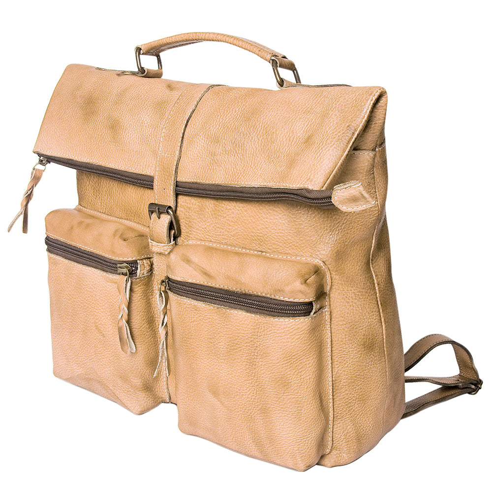 Never Mind Nmbg134A Backpack Vintage Handmade Genuine Cowhide Leather Women Bag Western Handbag Purse