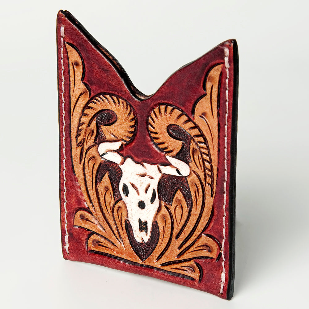 American Darling Card Holder Hand Tooled Genuine Leather | Business Credit