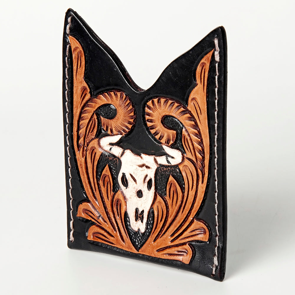 American Darling Card Holder Hand Tooled Genuine Leather | Business Credit