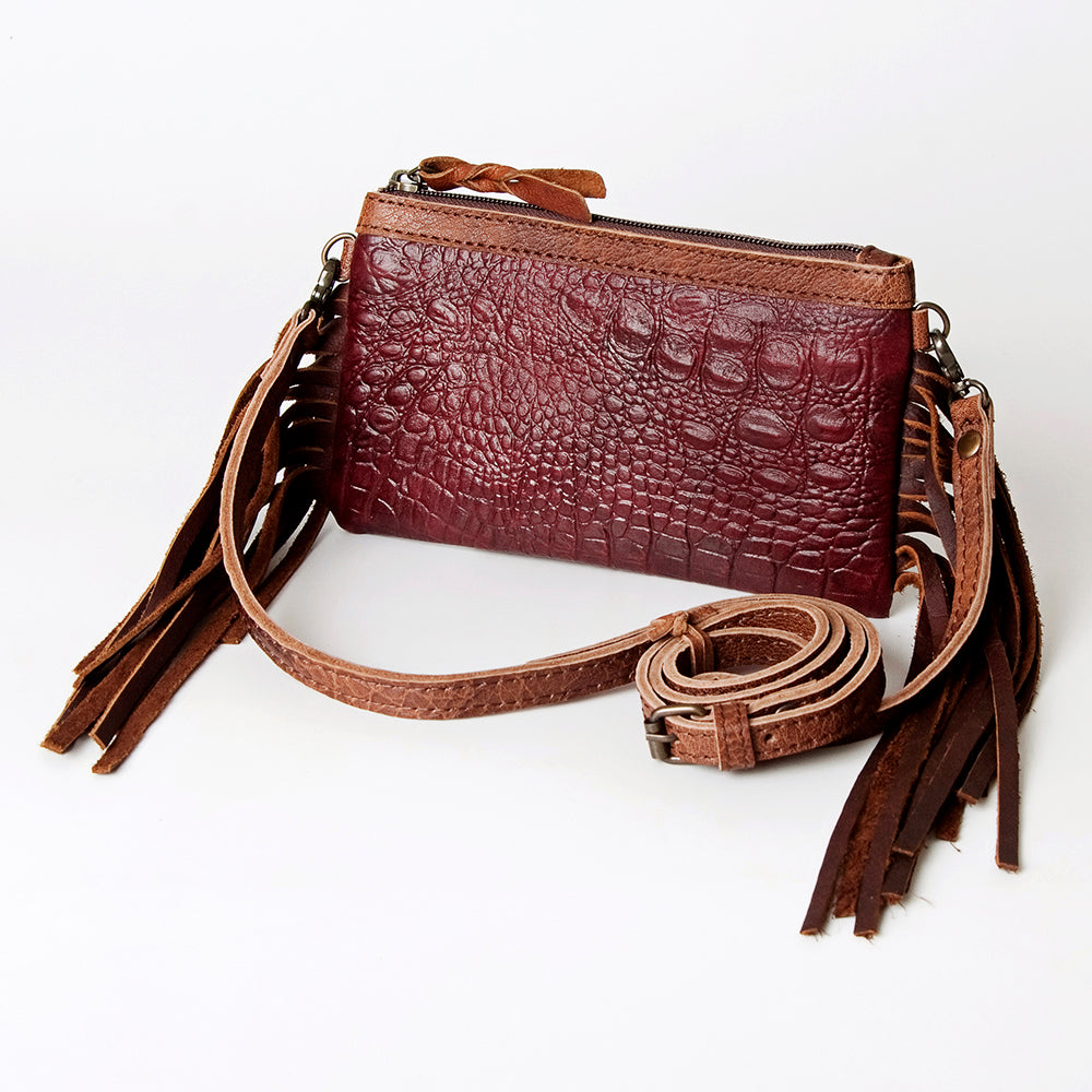 American Darling GIBGX282 Crocodile Embossed Genuine Leather Women Bag Western Handbag Purse