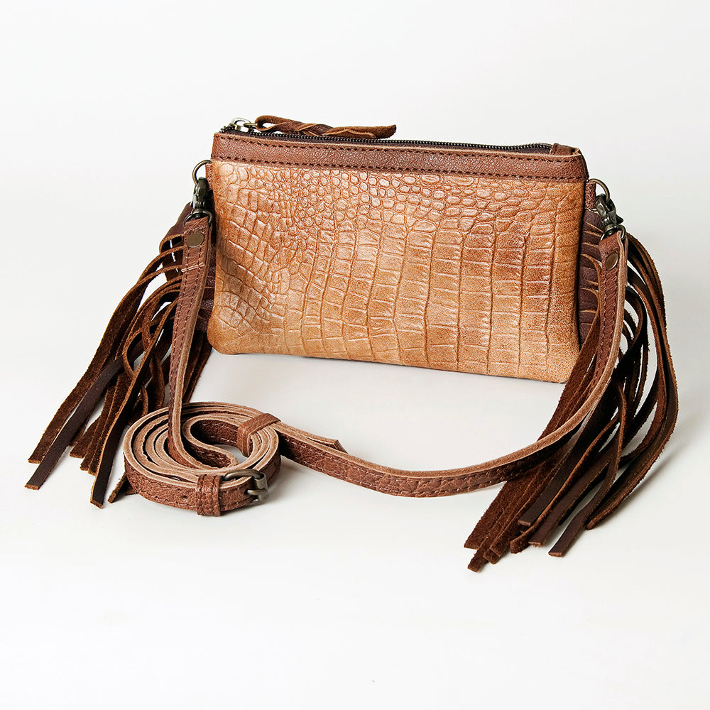 American Darling GIBGX286 Crocodile Embossed Genuine Leather Women Bag Western Handbag Purse