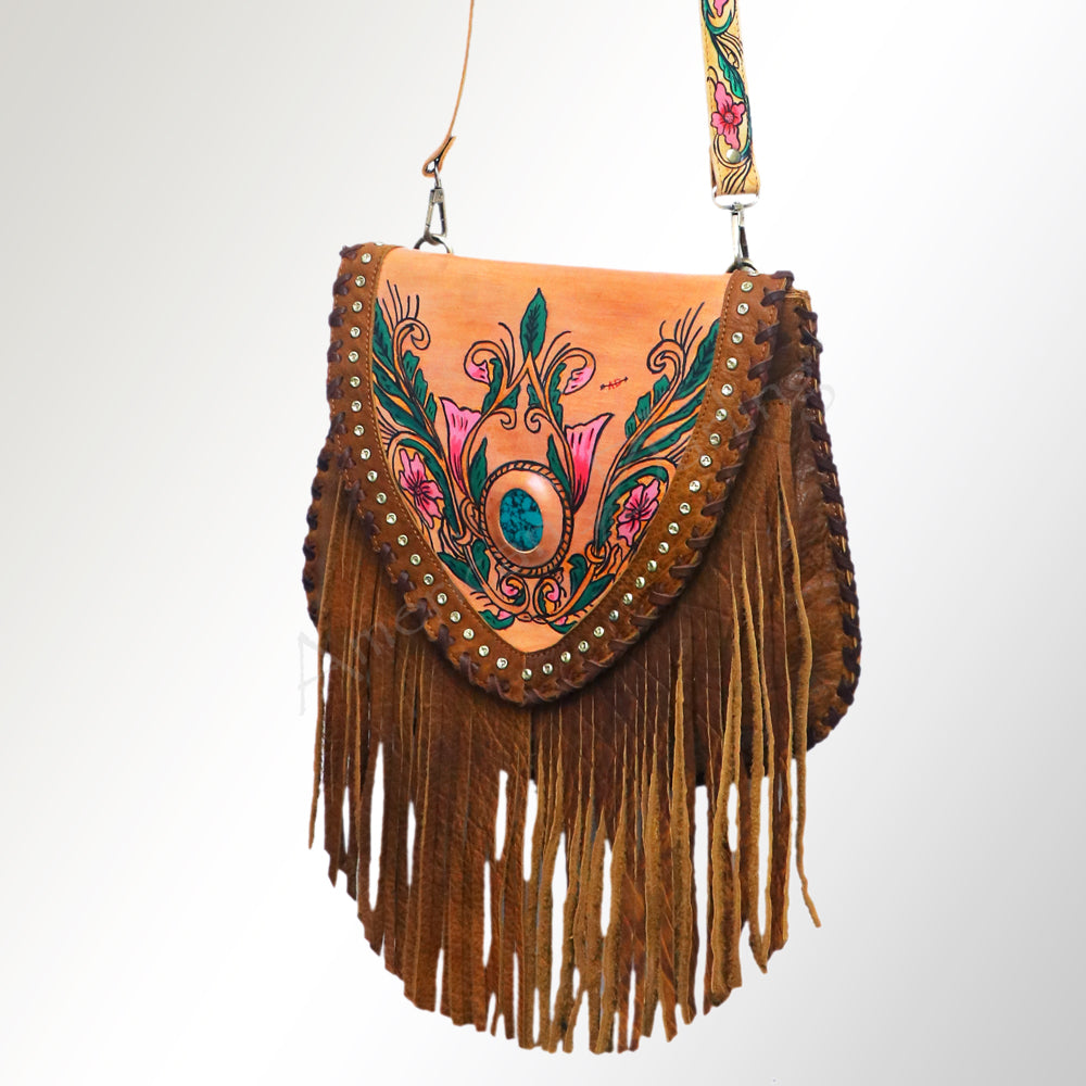 American Darling Messenger Hand Painted Genuine Leather Western Women Bag Handbag Purse | Cute