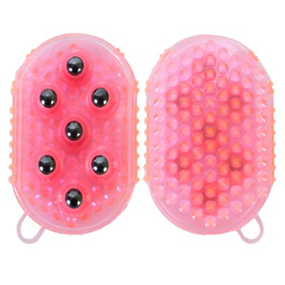Hilason Rubber Jelly Magnetic Rollers Massage Pink
