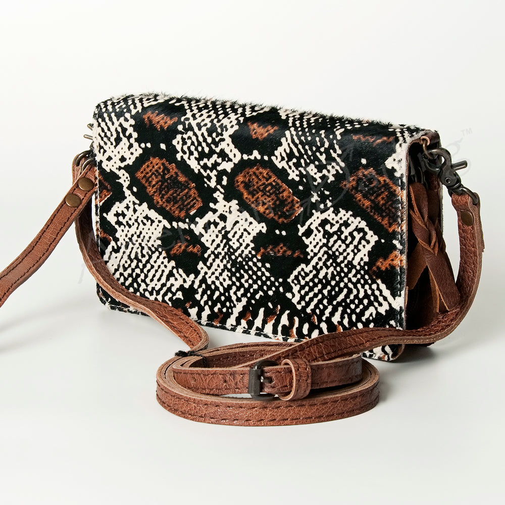 American Darling Organiser Bag Handcrafted from Crocodile Embossed Genuine Leather with YKK Zipper and Detachable Strap
