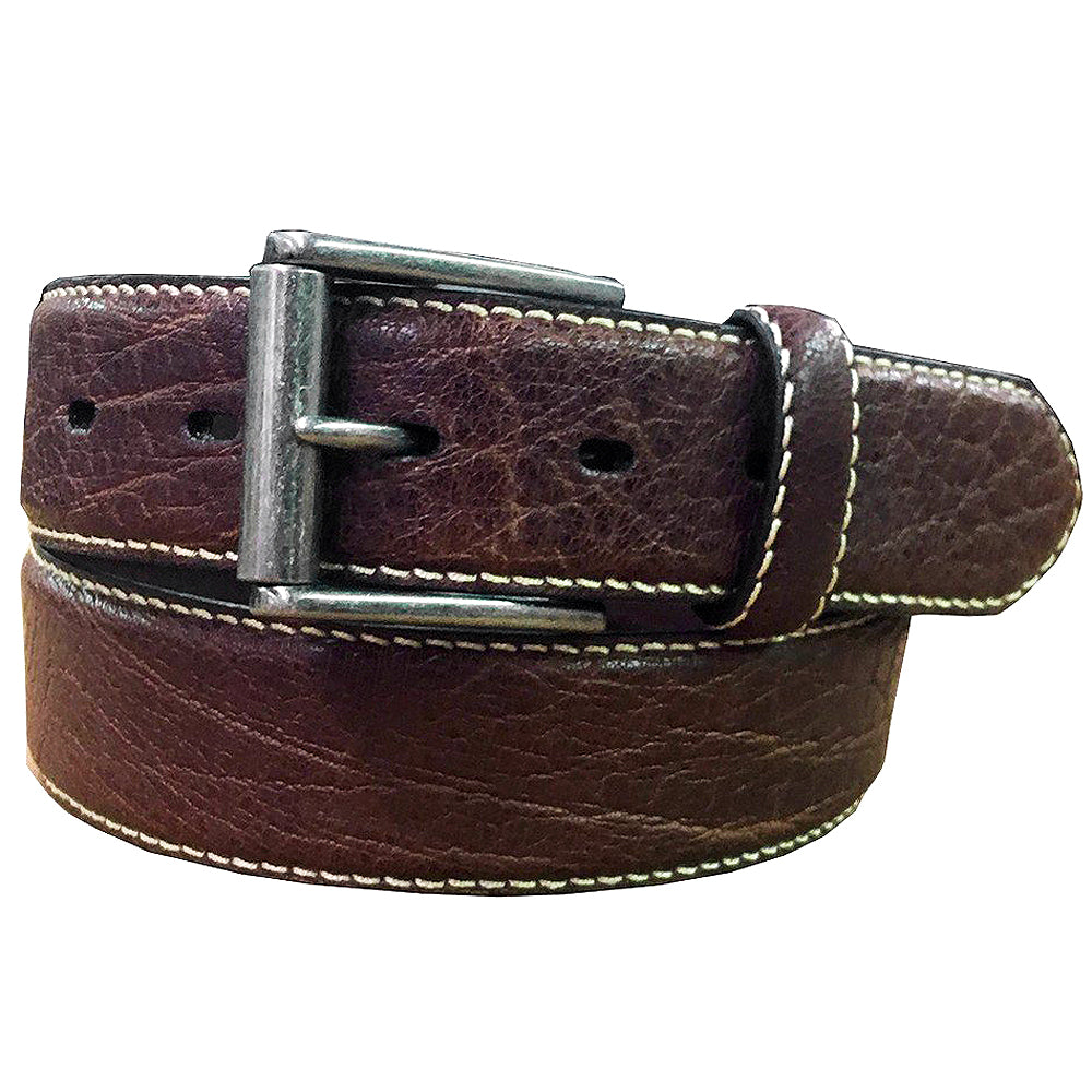 John Deere Mens Surface 38Mm Interest Brown Leather Belt