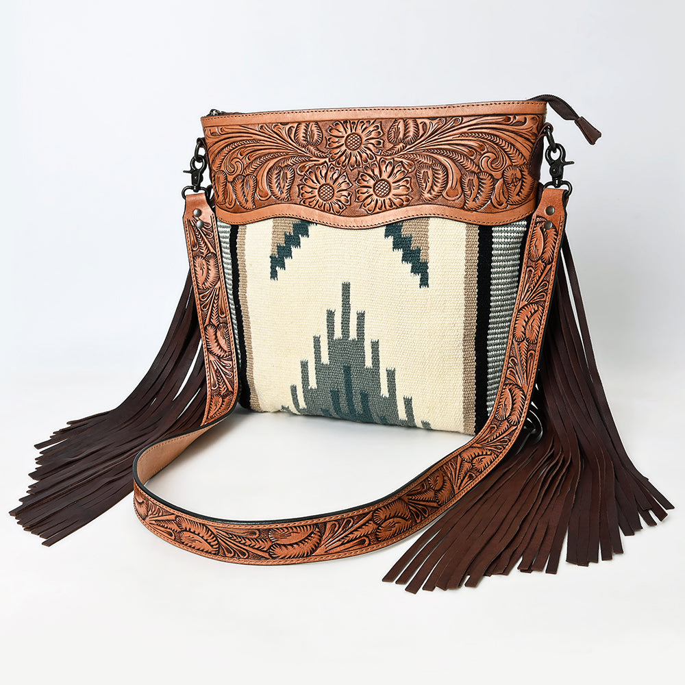 American Darling Signature Crossbody Hand Tooled Saddle Blanket Genuine Leather women bag western handbag purse