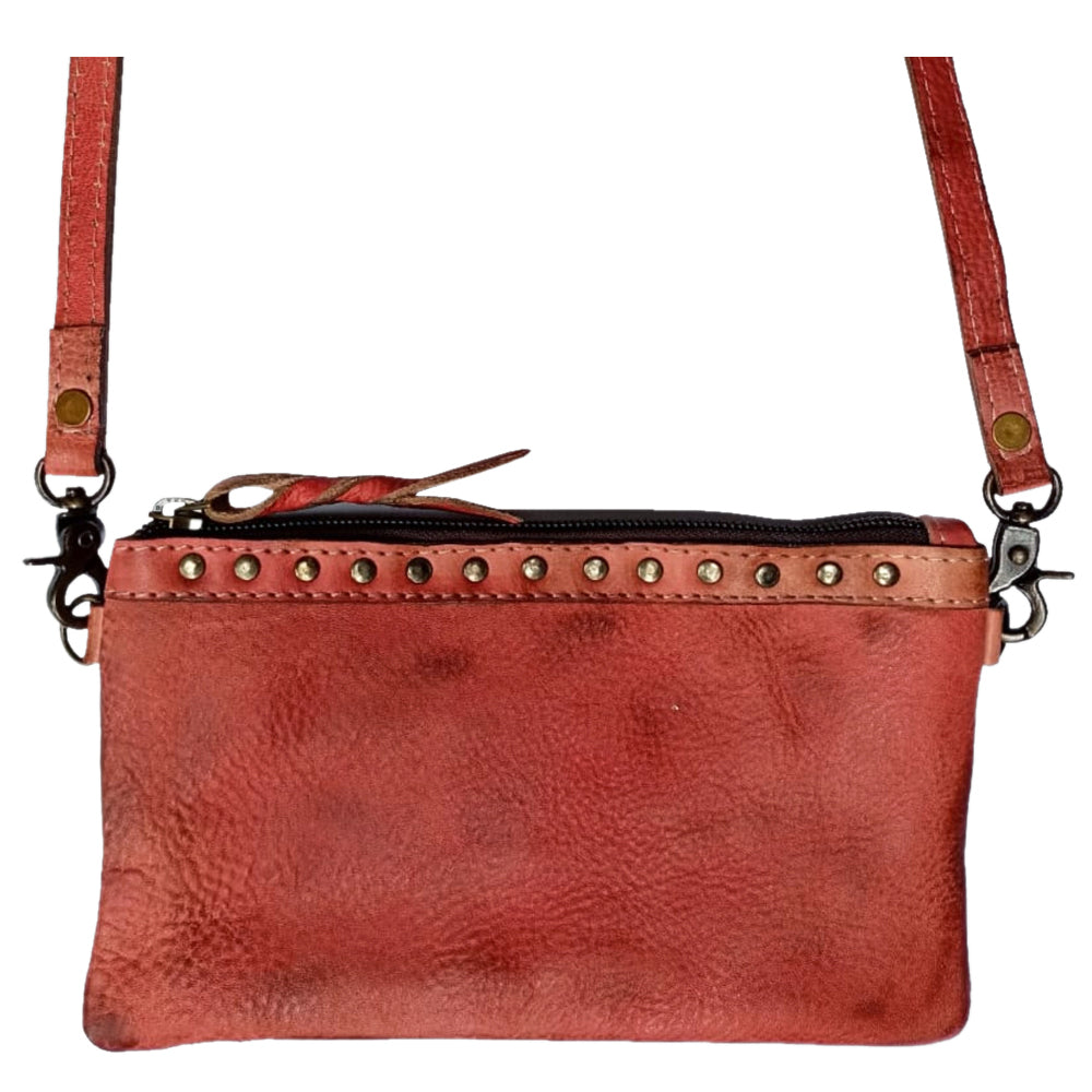 Never Mind Nmbg102B Small Crossbody Vintage Handmade Genuine Cowhide Leather Women Bag WesternåÊHandbagåÊPurse