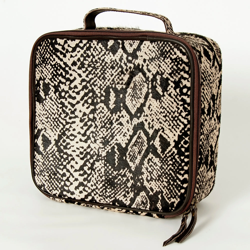 American Darling Jewelry Case Hair-On Genuine Leather Women Bag Western Handbag Purse | Organizer for Travel