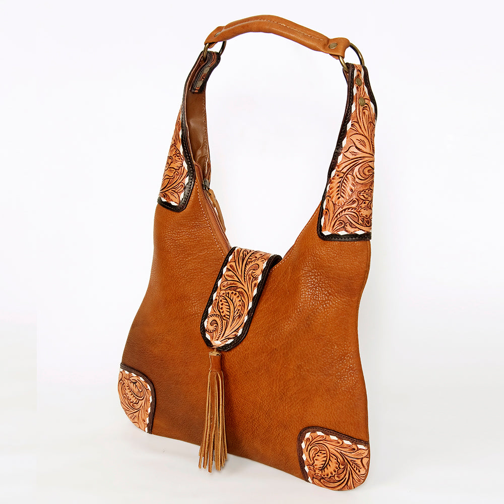 American Darling Hobo Hand Tooled Hair On Genuine Leather Western Women Bag | Handbag Purse Bags for Cute