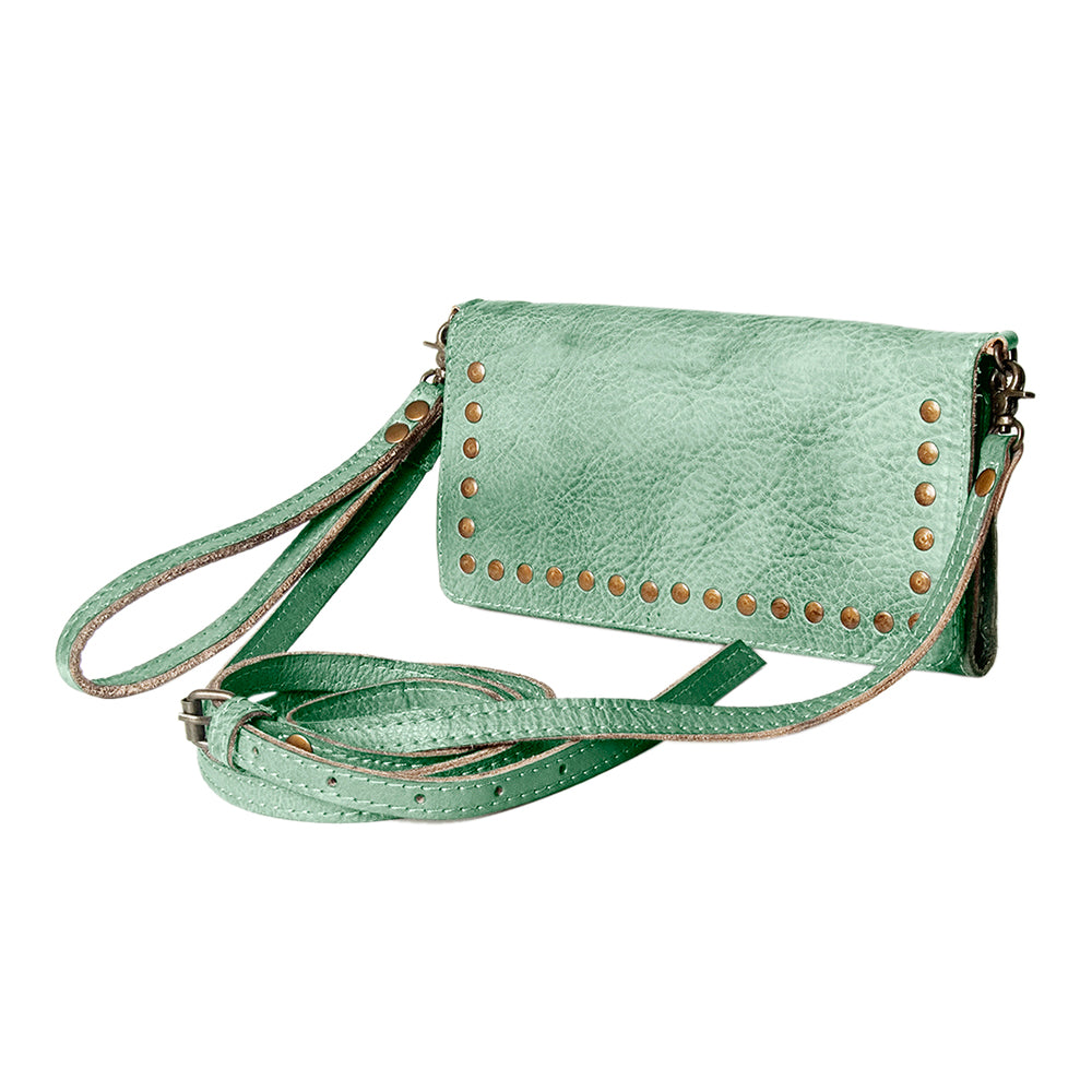 Never Mind Nmbg103A Wallet Vintage Handmade Genuine Cowhide Leather Women Bag Western Handbag Purse