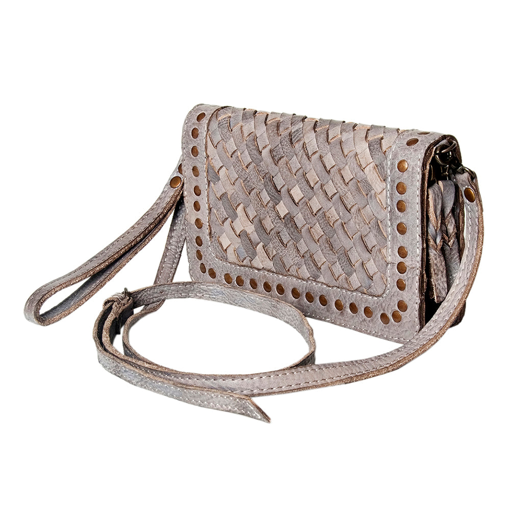 Never Mind Nmbg105C Wallet Vintage Handmade Genuine Cowhide Leather Women Bag Western Handbag Purse