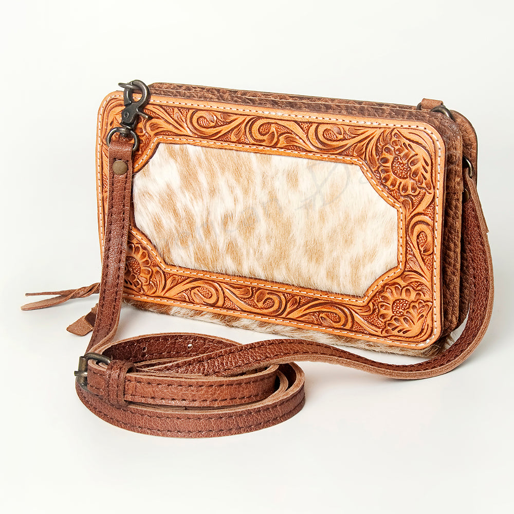 American Darling Clutch Hand Tooled Saddle Blanket Genuine Leather Western Women Bag Handbag Purse | for Cute