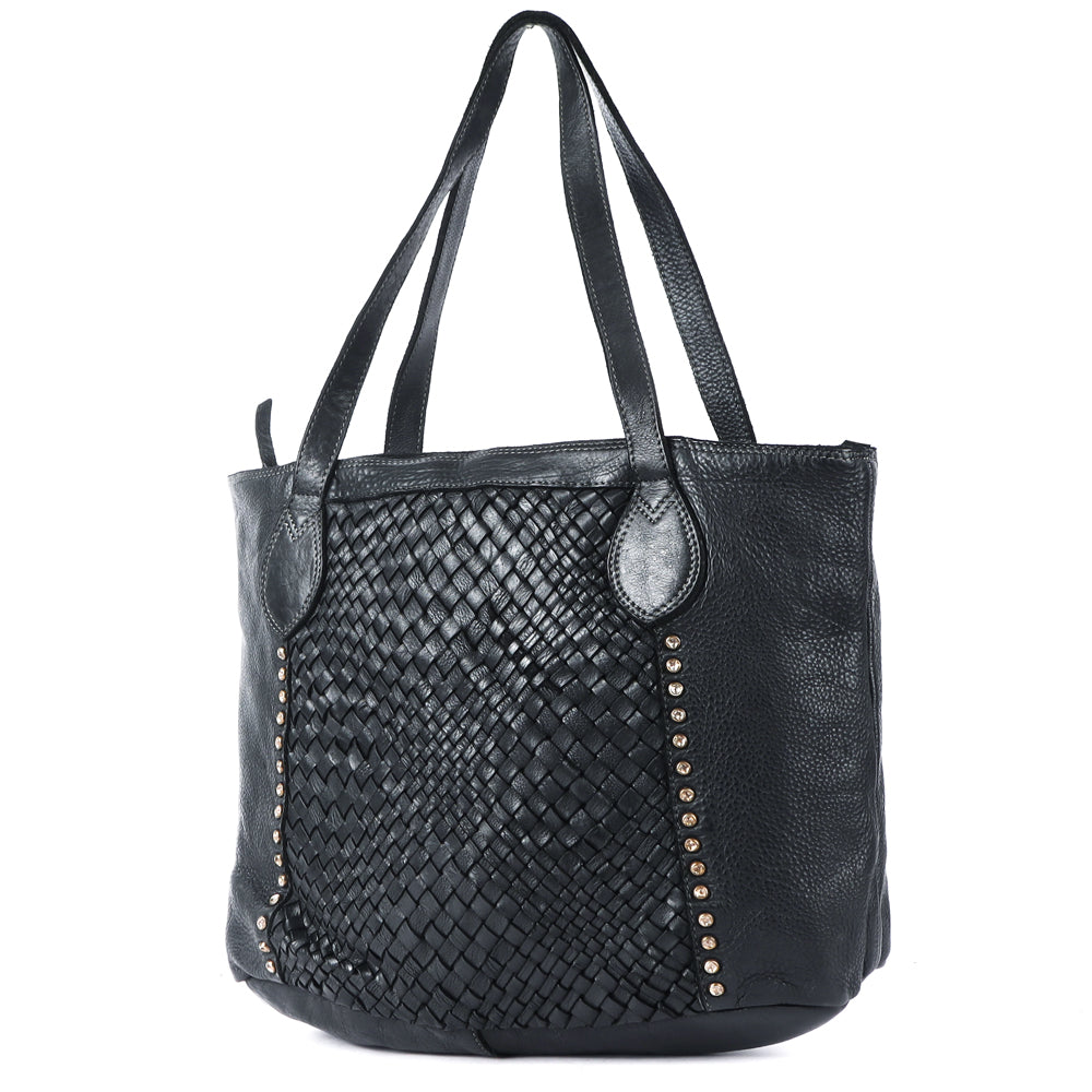 Never Mind Nmbgm103B Tote Vintage Handmade Genuine Cowhide Leather Women Bag Western Handbag Purse