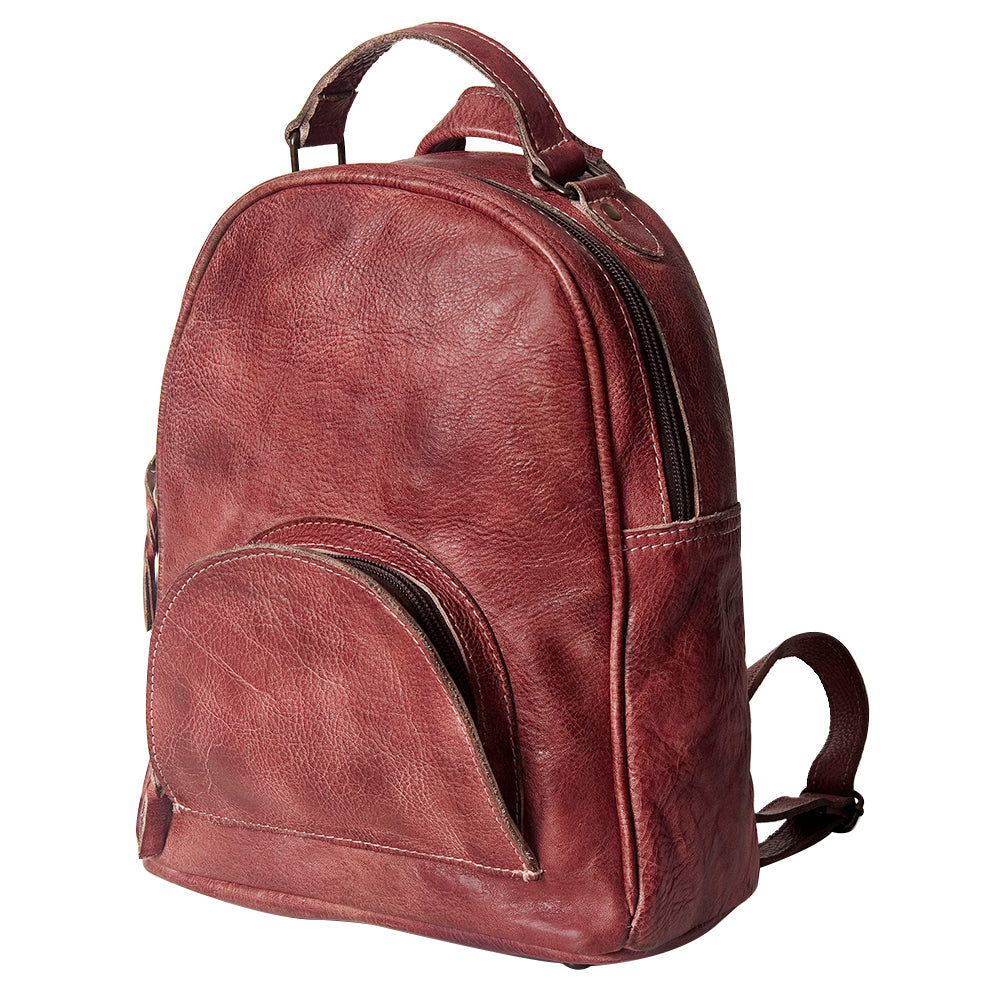 Never Mind Nmbg119G Backpack Vintage Handmade Genuine Cowhide Leather Women Bag Western Handbag Purse