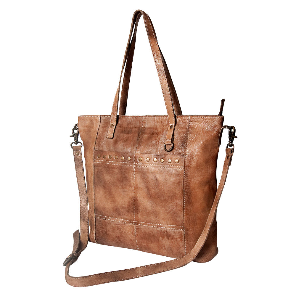 Never Mind Nmbg120A Tote Vintage Handmade Genuine Cowhide Leather Women Bag WesternåÊHandbagåÊPurse