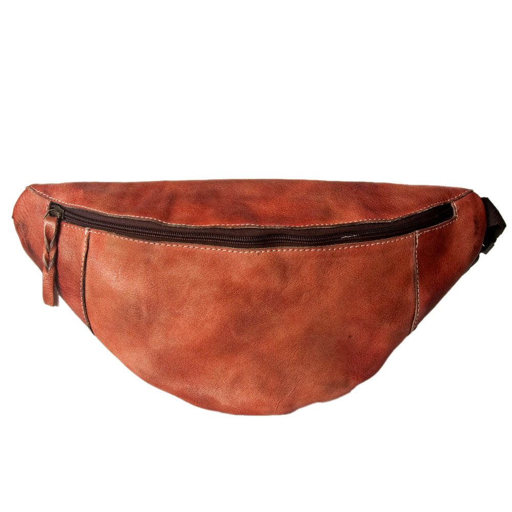 Never Mind Nmbg114C Fanny Pack Vintage Handmade Genuine Cowhide Leather Women Bag WesternåÊHandbagåÊPurse