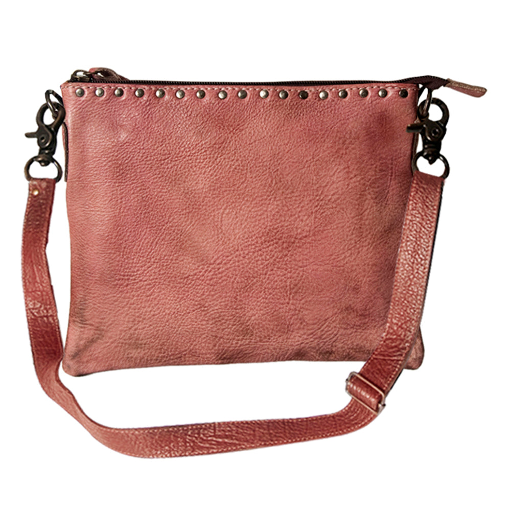 Never Mind Nmbg117H Cross Body I Vintage Handmade Genuine Cowhide Leather Women Bag Western Handbag Purse