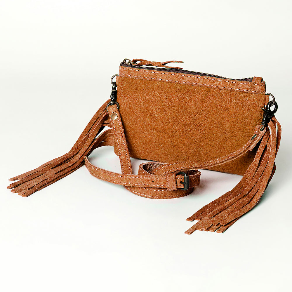 American Darling Small Crossbody Full Grain Genuine Embossed Leather Western Women Bag Handbag Purse | for Cute