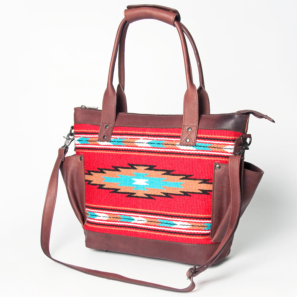 American Darling Tote Saddle Blanket Genuine Leather Western Women Bag Handbag Purse | Travel Bags Cute College Casual for