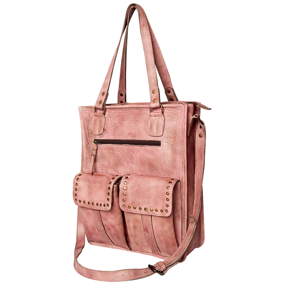 Never Mind Nmbg111D Tote Vintage Handmade Genuine Cowhide Leather Women Bag Western Handbag Purse