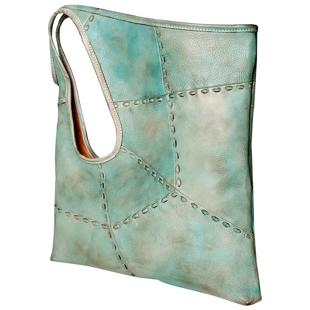 Never Mind Nmbg112A Tote Vintage Handmade Genuine Cowhide Leather Women Bag Western Handbag Purse