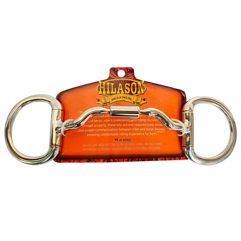 HILASON 5 In Mouth Snaffle Bit With Stainless Steel Eggbutt