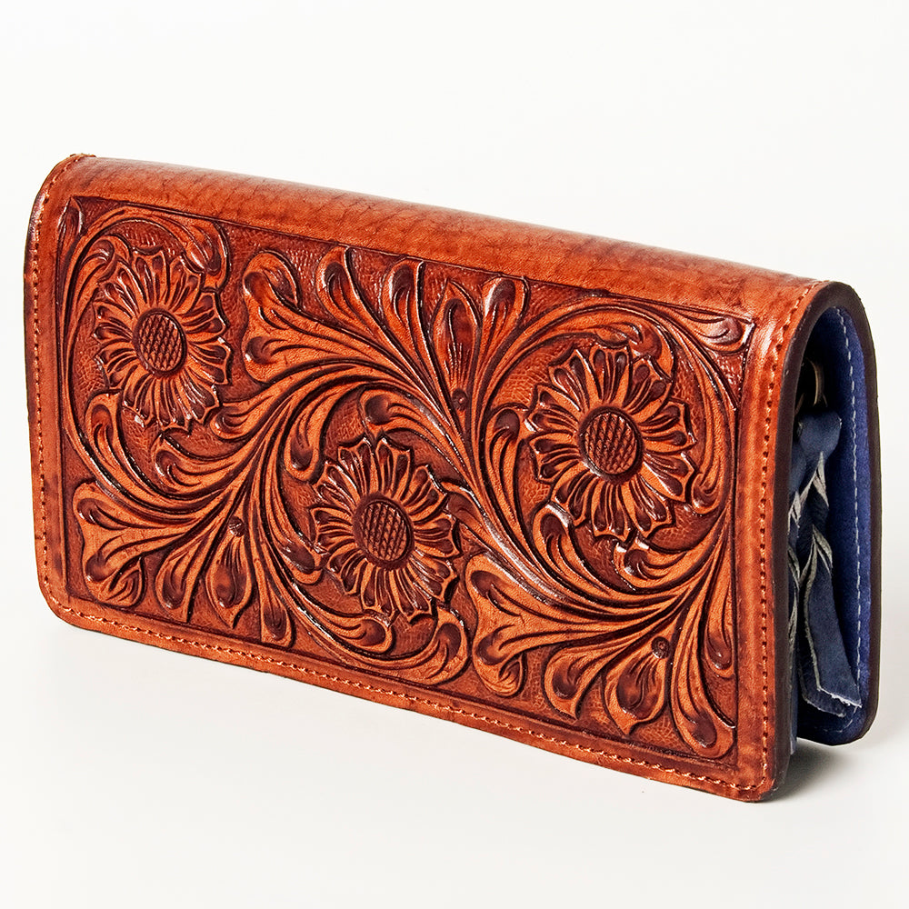 American Darling Wallet Hand Tooled Genuine Leather Women Bag Western Handbag Purse